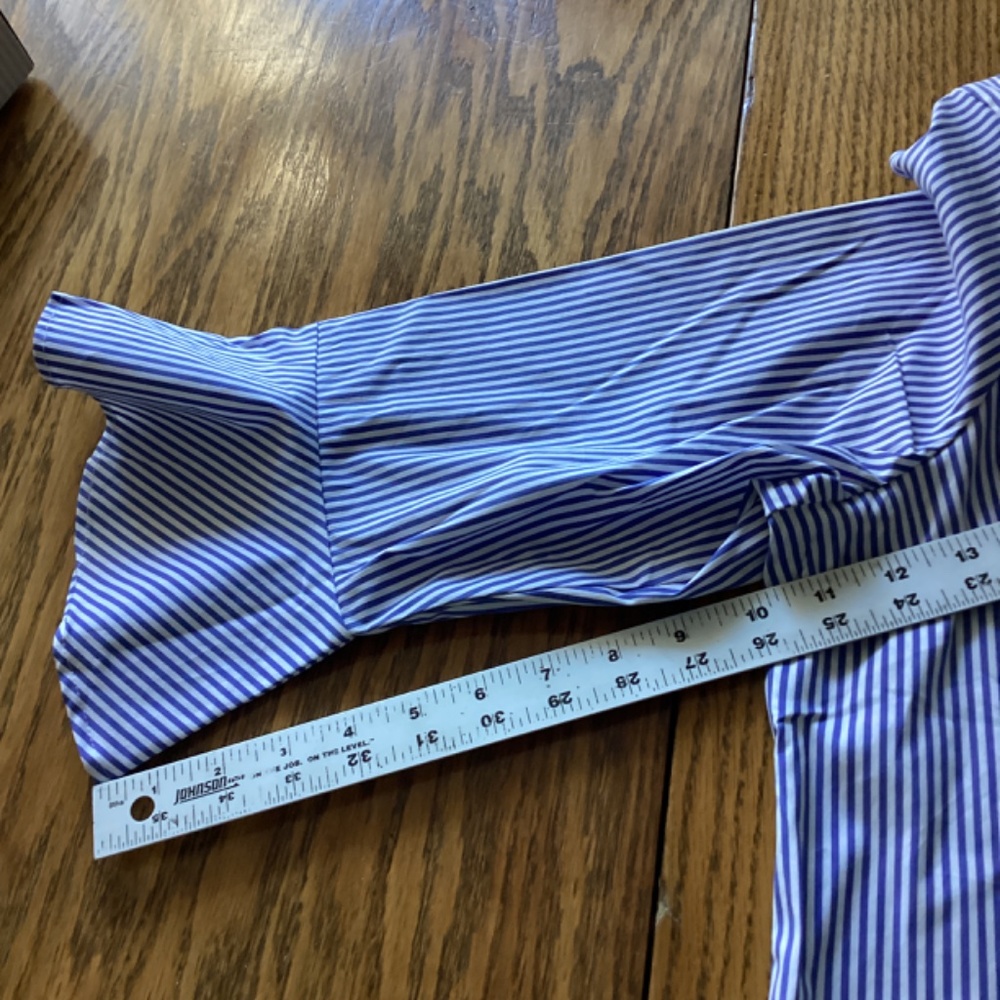 NWT Talbots Embroidered Rick Rack Trim Top Blouse Bell Sleeves XL Striped Brand - Picture 11 of 16